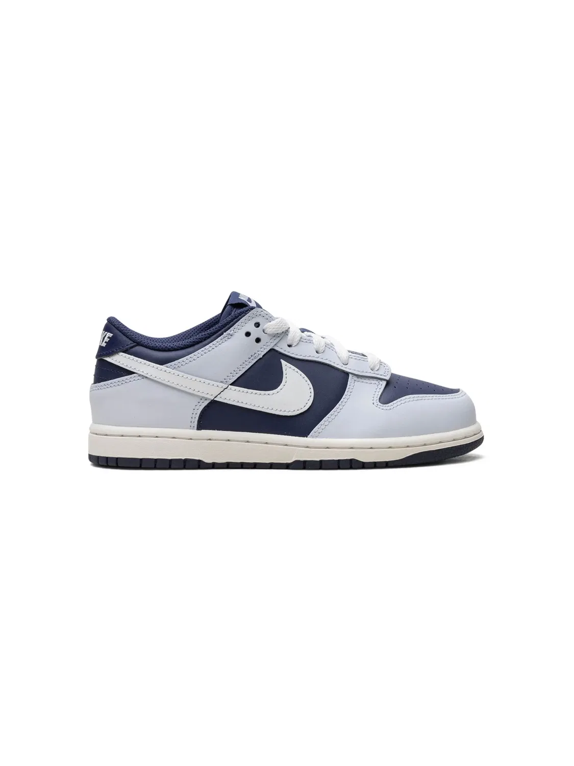 Кроссовки Dunk Low Football Grey/Midnight Navy/Summit White Nike Kids, синий