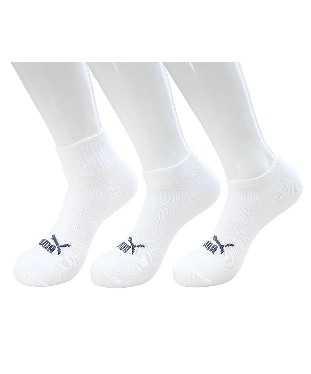 Детские носки-комплект из 3 пар с логотипом PUMA, короткие, 19-23 см, White