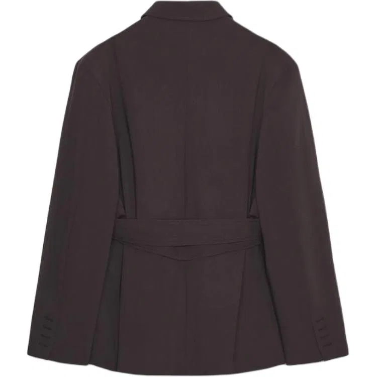 Женский деловой костюм темно-бордовый ZARA, Dark Burgundy — фото 3