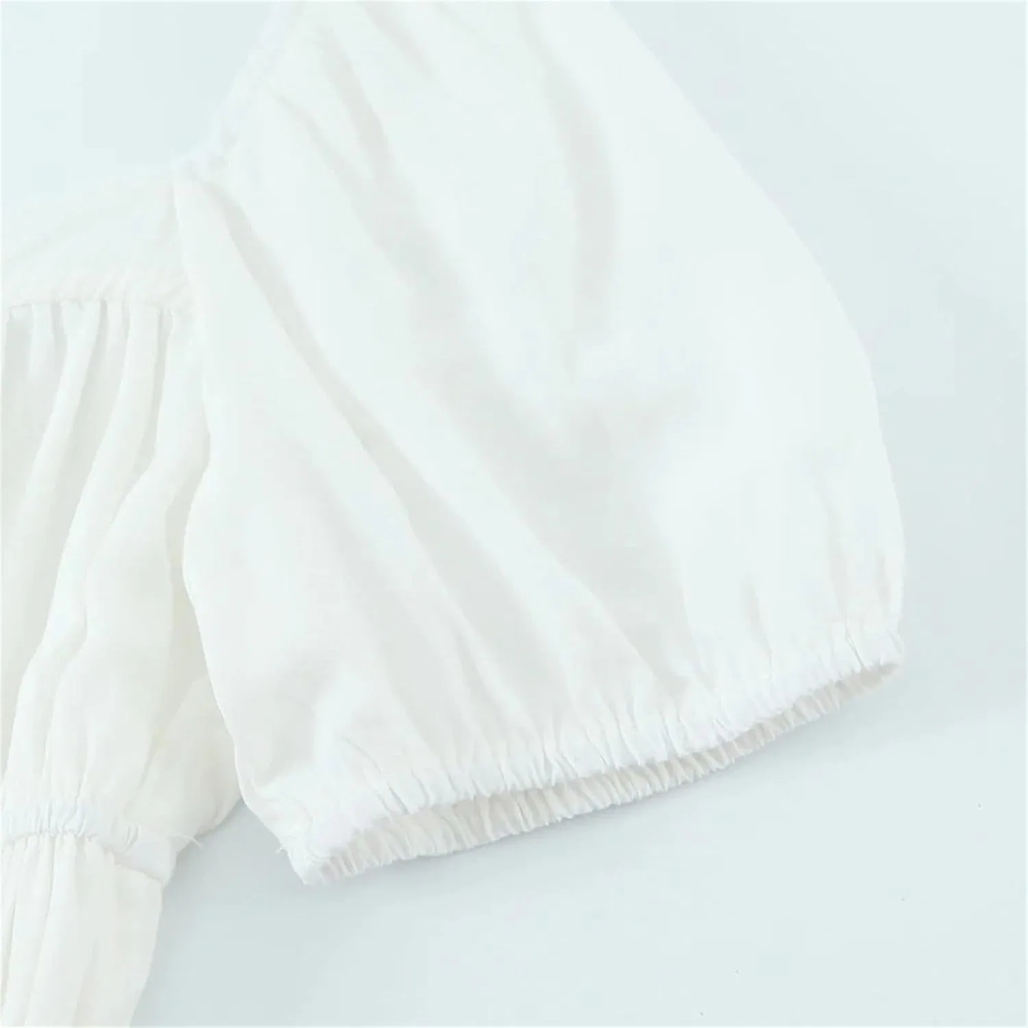 Женское повседневное платье с кружевным воротником и бантом, White — фото 4