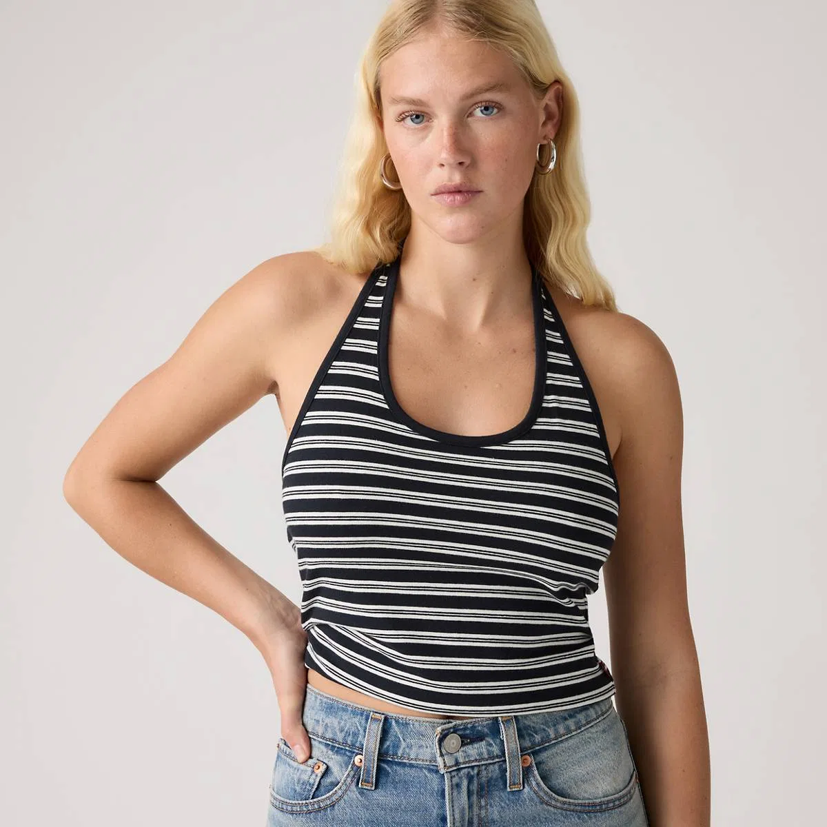 Топ-Ella halter Levi's, Ines Stripe Anthraci - Multi-Color