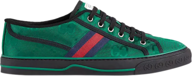 Кроссовки Gucci Tennis 1977 Off the Grid Low Green, зеленый — фото 2