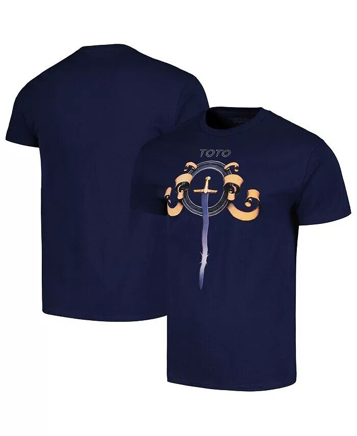 

Мужская темно-синяя футболка с рисунком Toto Sword Manhead Merch