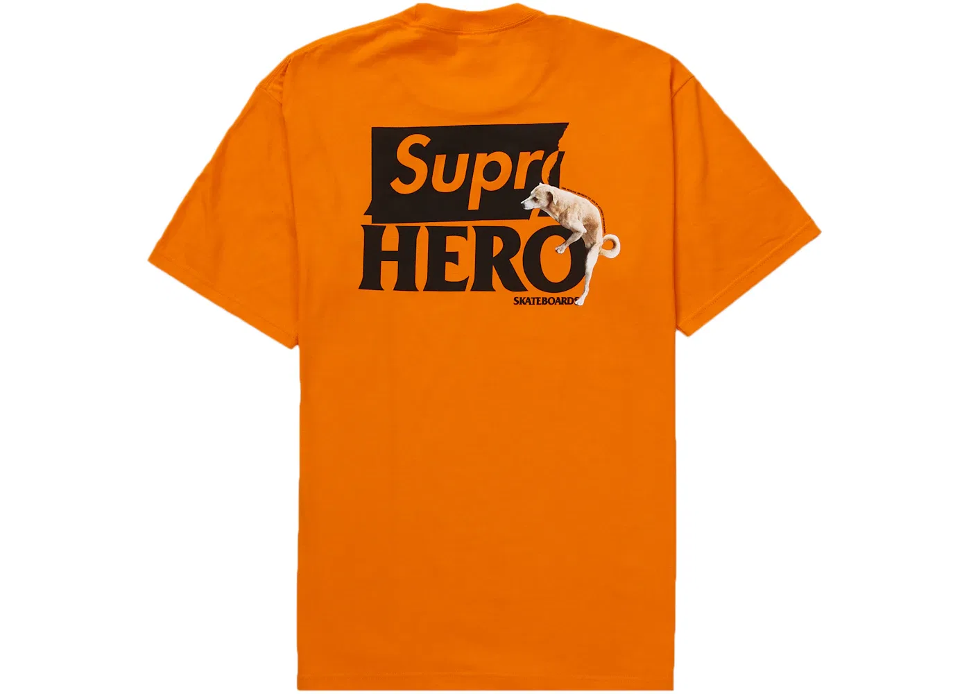 Мужская футболка с принтом Supreme ANTIHERO Dog Tee, Orange