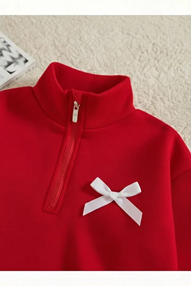Детский комплект из свитшота и спортивных штанов с принтом Trendypassion, Red — фото 3