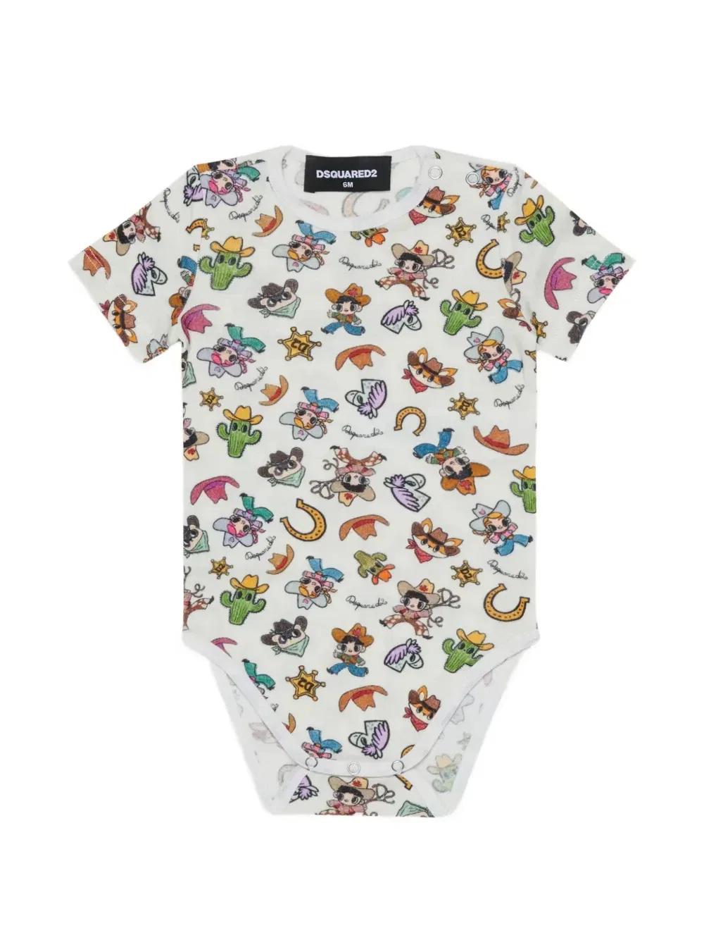 Комплект из трех боди с логотипом Dsquared2 Kids, бежевый — фото 2