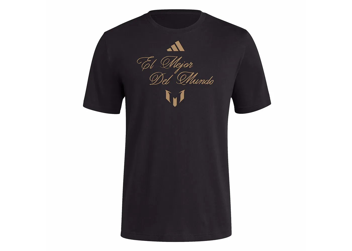 Мужская футболка с принтом Messi Adidas, Black