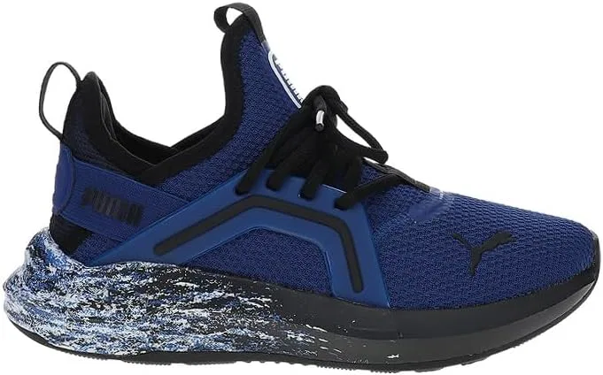 Детские кроссовки для мальчиков с шнуровкой Enzo 5 Blizzrizz PUMA, Blazing Blue/Black