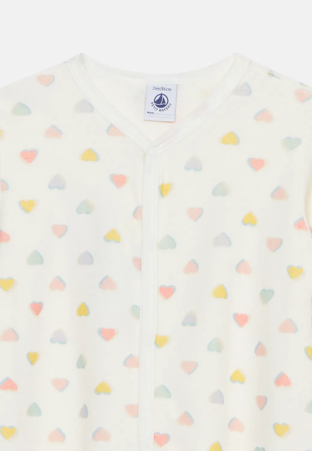 Bebe debout dors bien sans pieds - костюм для сна Petit Bateau, Marshmallow — фото 3