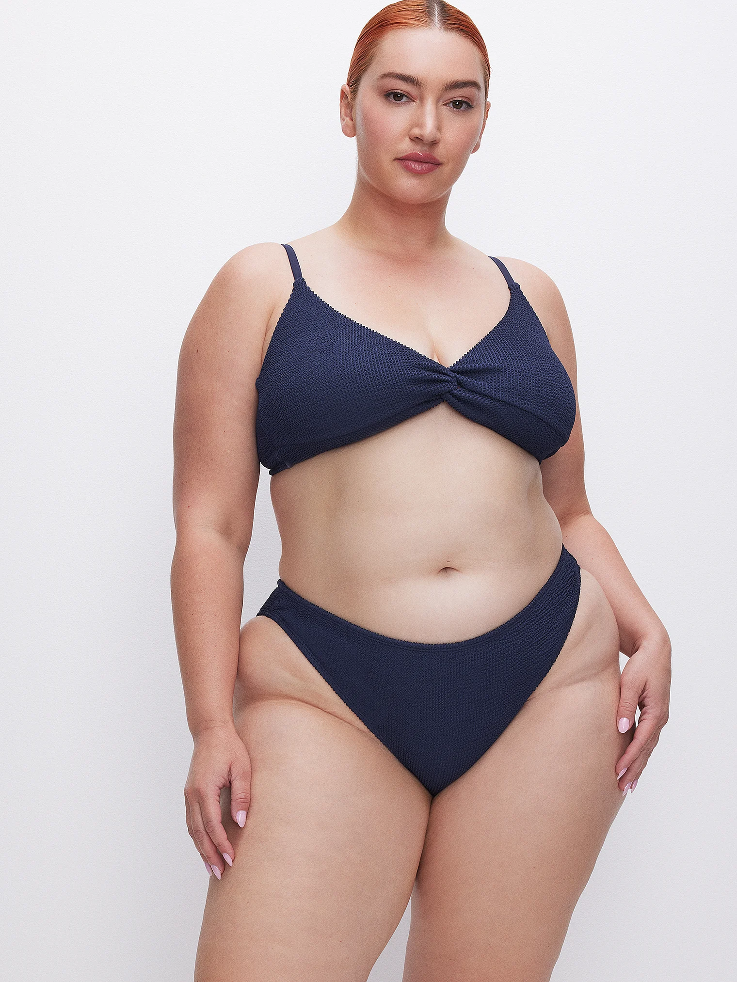 

Купальник Victoria's Secret Good American Always Fits Twisted Bikini, темно-синий