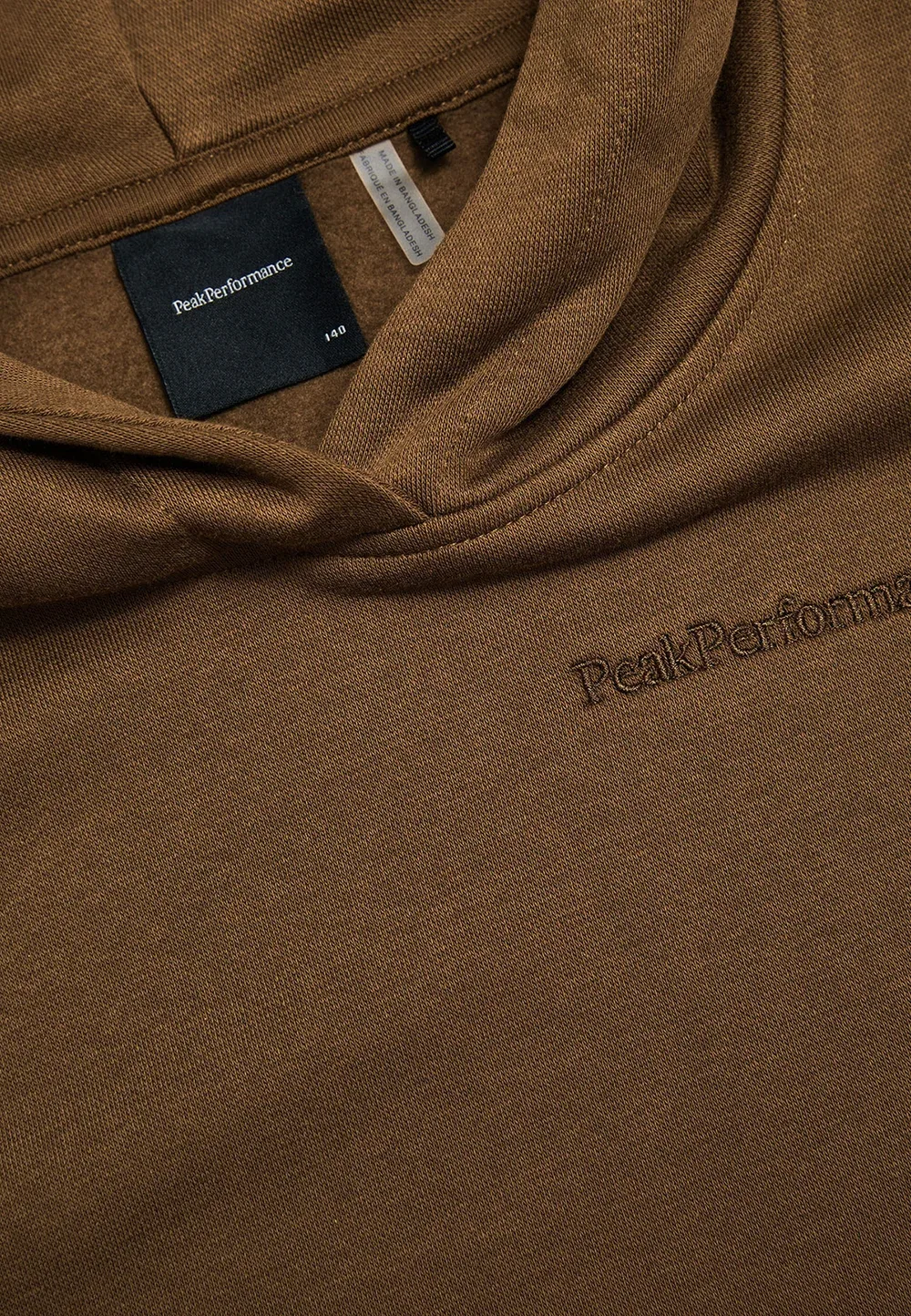 Худи унисекс с небольшим логотипом Jr original Peak Performance, Khaki — фото 4