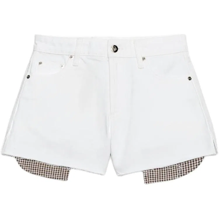 Женские джинсовые шорты ZARA, Белый