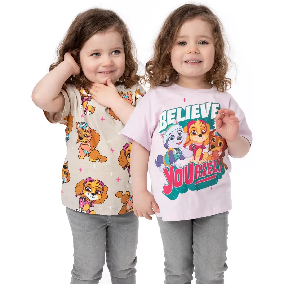 Детский комплект из 2 футболок с принтом Believe in Yourself Paw Patrol, Multi