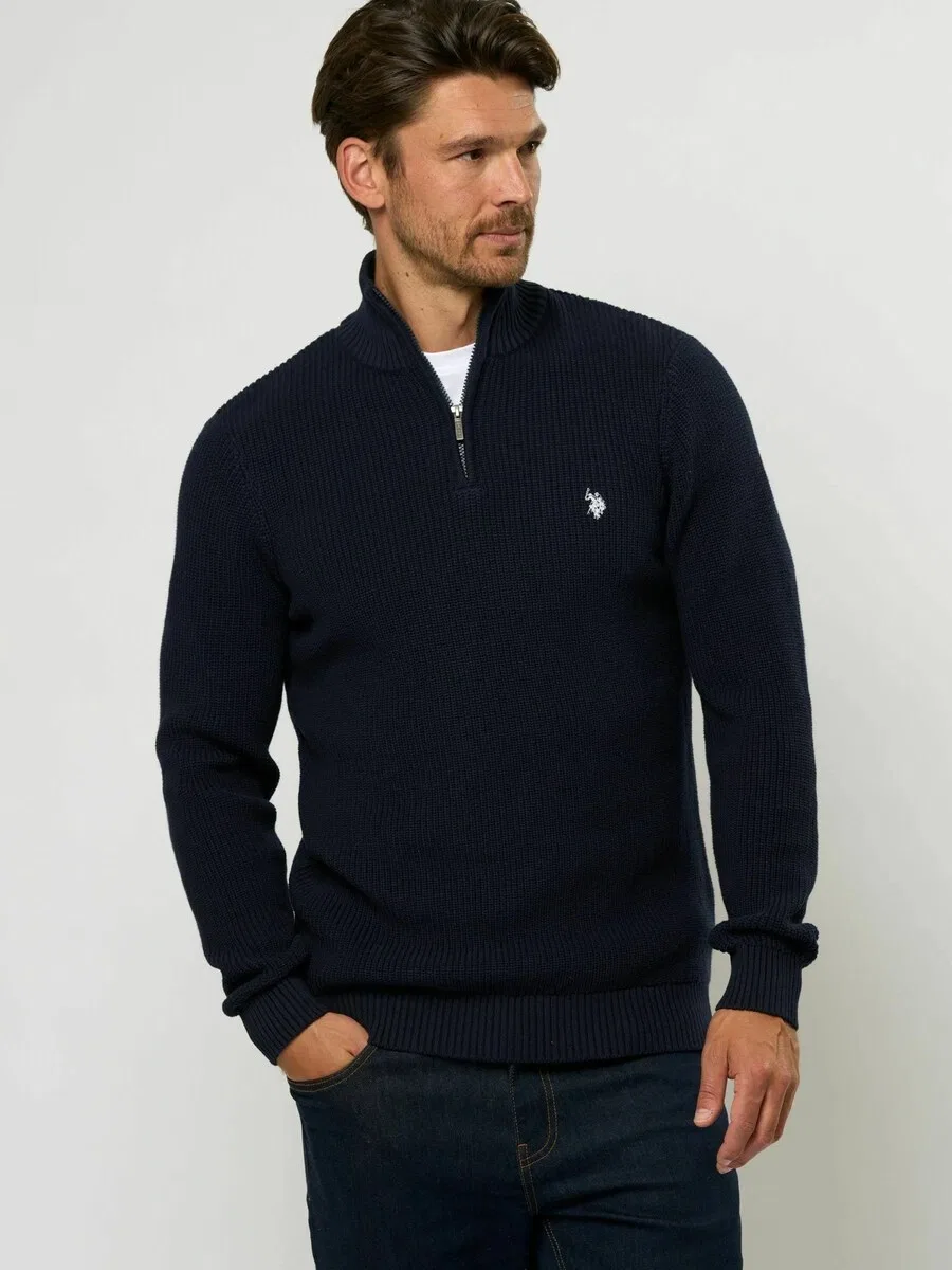 Свитер U.S. Polo Assn. 'UMRafael' сапфирового цвета — фото 3
