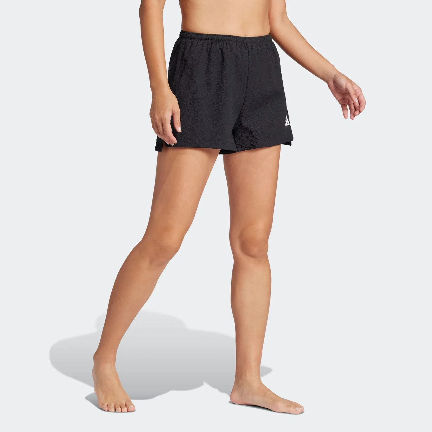 Женские плавки для пляжа с высокой талией Adidas Performance, Black/White — фото 2