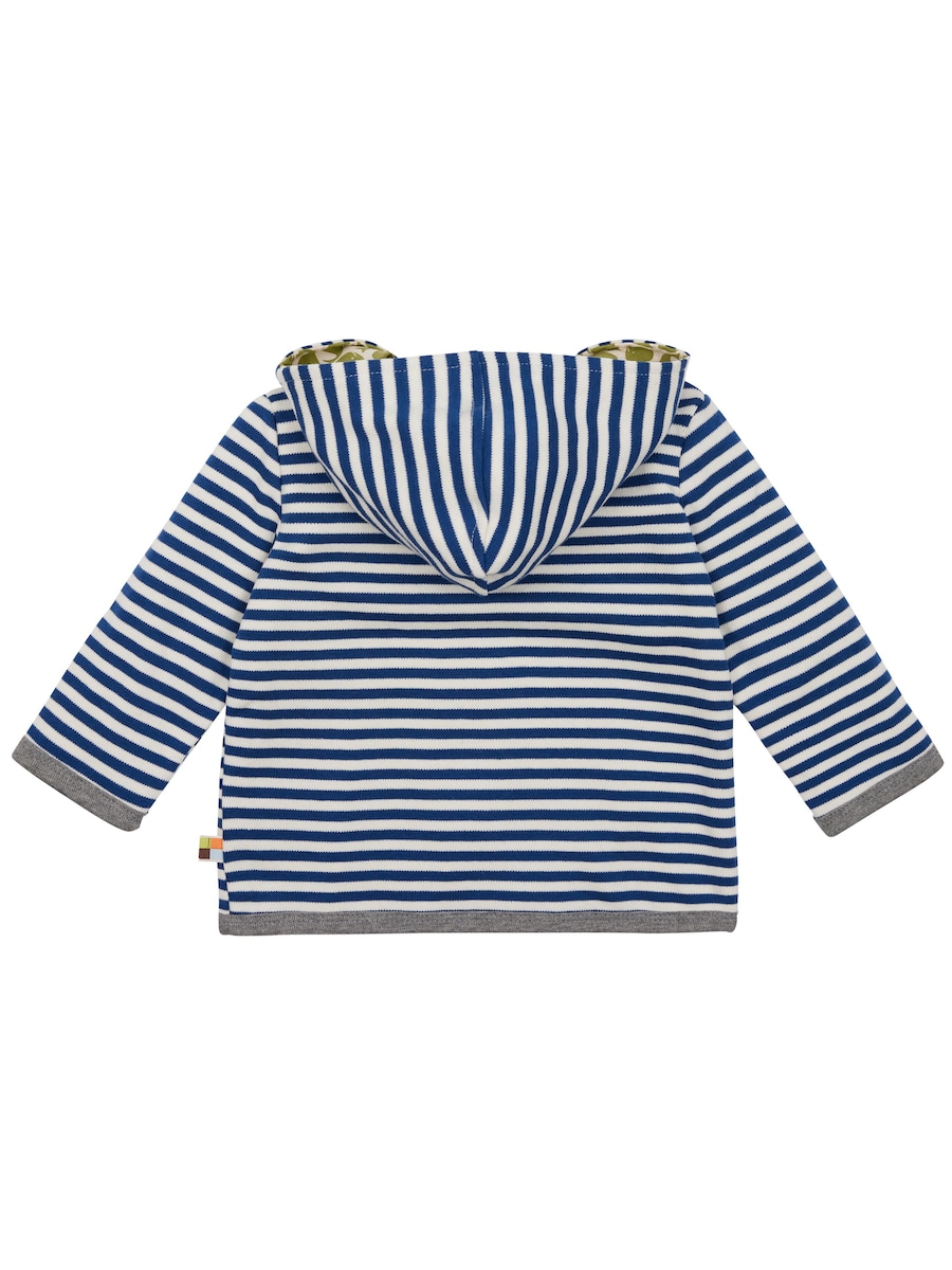 Толстовка с капюшоном на молнии loud + proud Wendejacke mit Kapuze, темно-синий — фото 3
