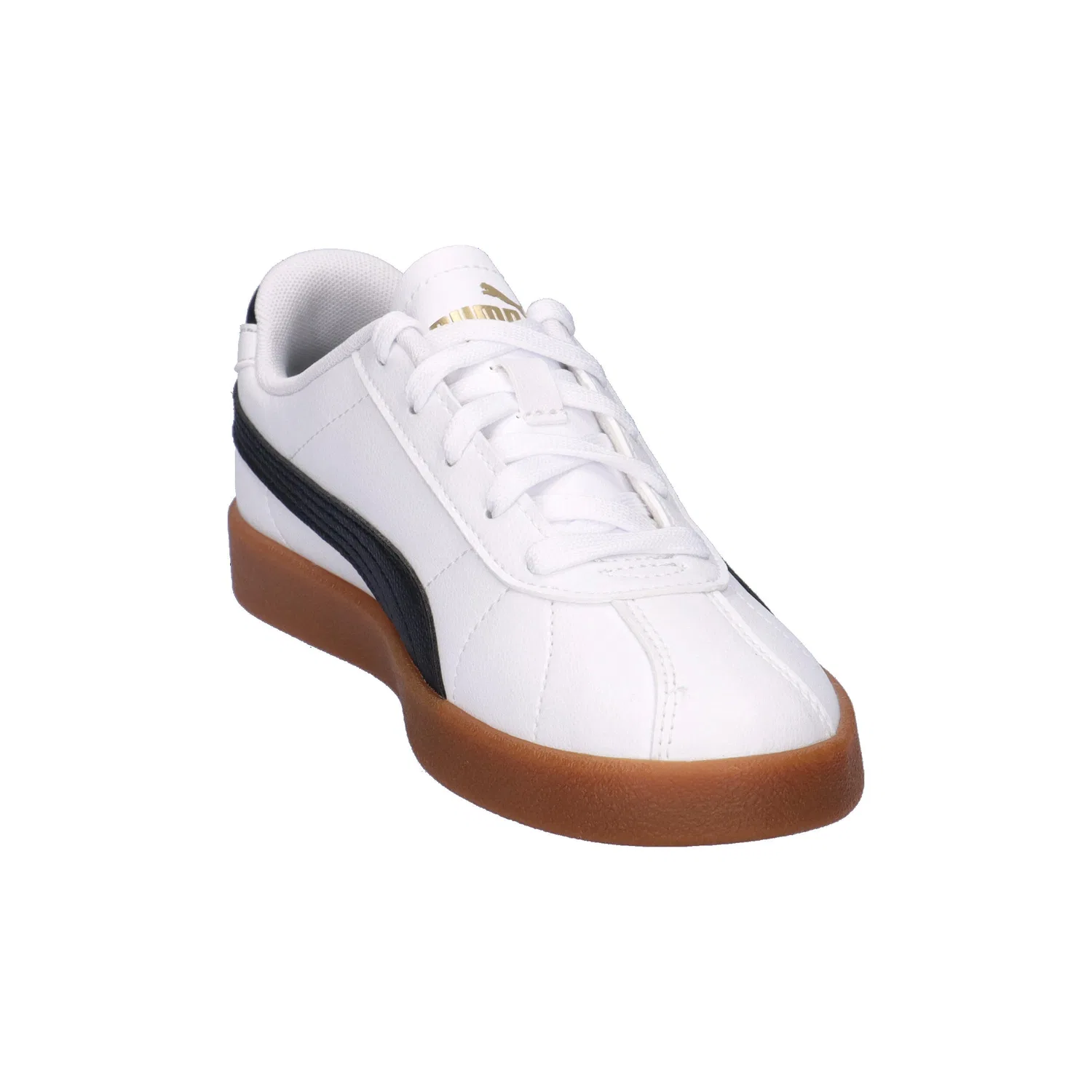 Детские кроссовки с гладкой искусственной кожей Club II SL Puma, Weiss — фото 2