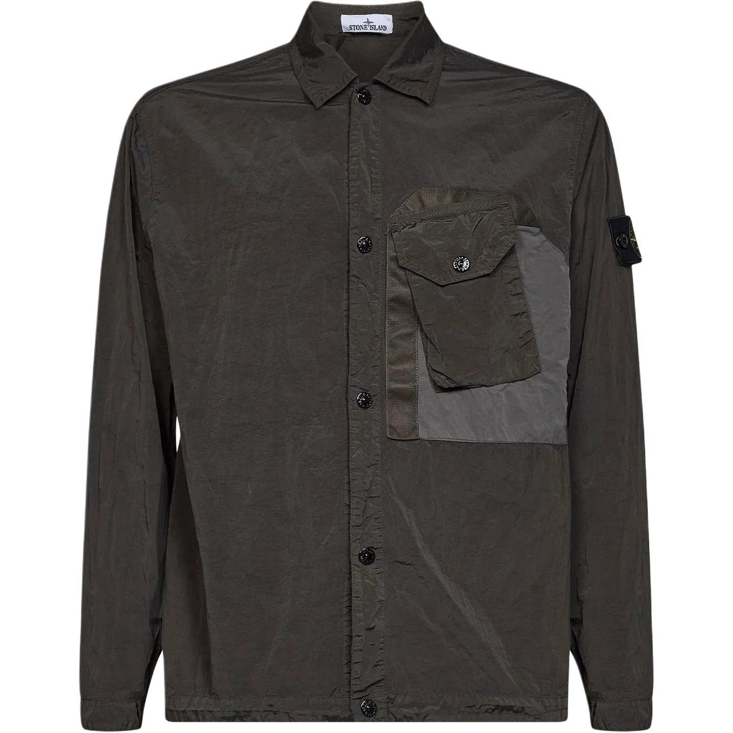 Мужская рубашка с отложным воротником Coal Gray STONE ISLAND