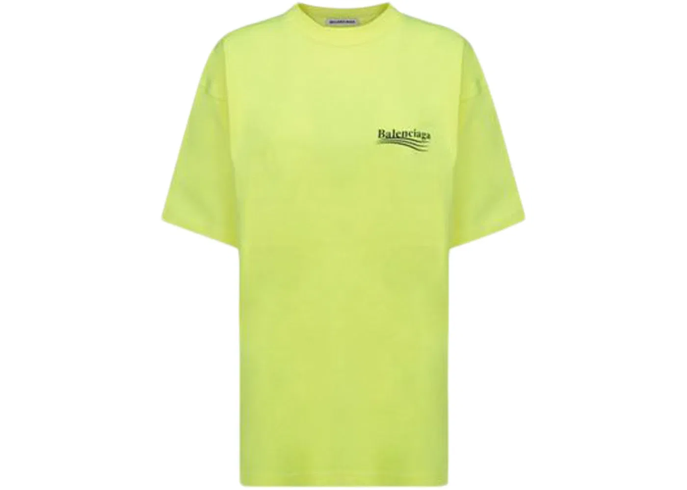 Мужская футболка с принтом Political Campaign Balenciaga, Fluo Yellow