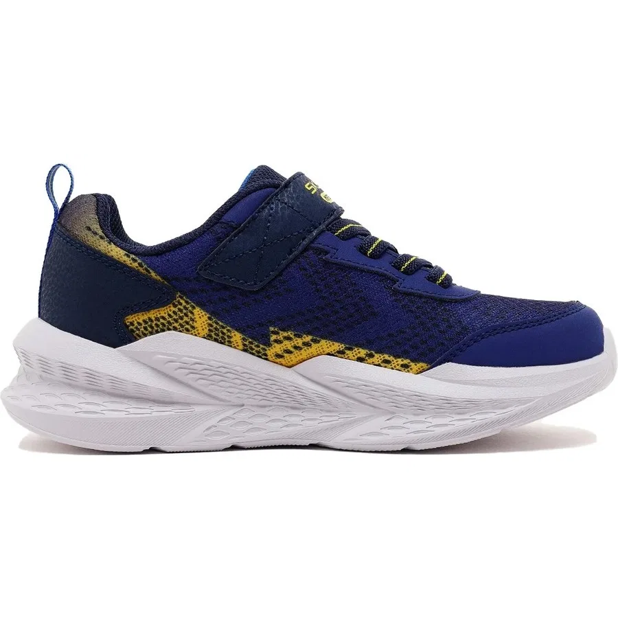 Детские кроссовки с шнуровкой Meteor-Lights 2.0 Skechers, Темно-синий — фото 2