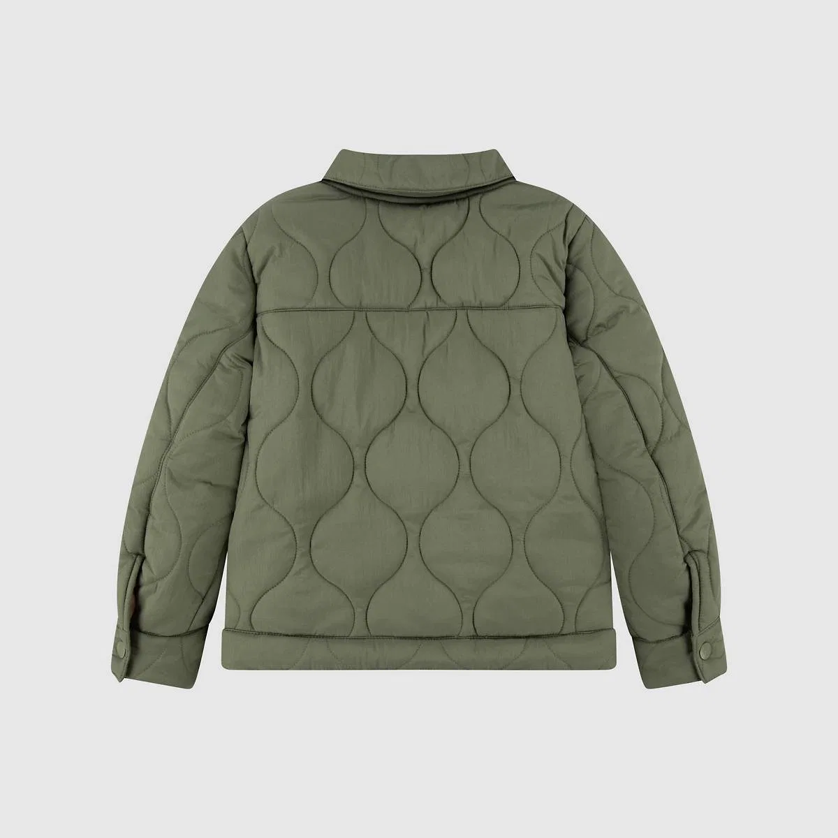 Стеганая куртка дальнобойщика для мальчиков 4-7 лет Levi's, Four Leaf Clover - Green — фото 2