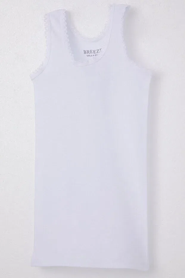 Детское нижнее белье для девочек на широких бретелях Breeze, White — фото 3