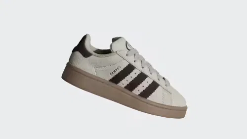 Детские кроссовки из замши Campus 00s Adidas Originals, Sesame/Aurora Coffee/Gum — фото 2
