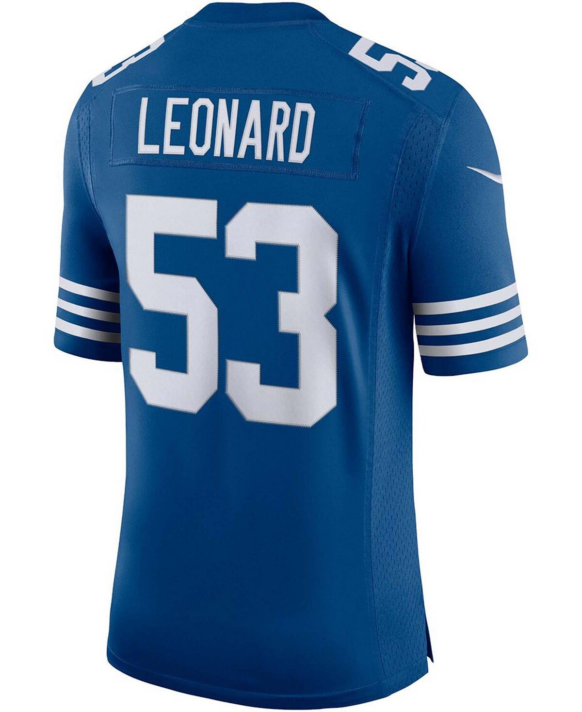 Мужская футболка darius leonard royal indianapolis colts alternate vapor limited jersey Nike — фото 3