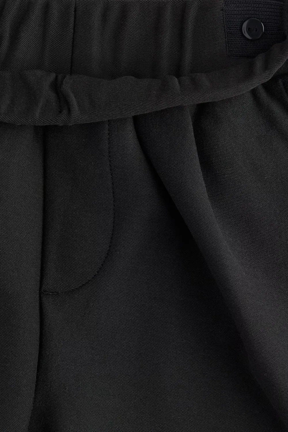 Хлопковые трикотажные шорты свободного кроя H&M, Schwarz — фото 3