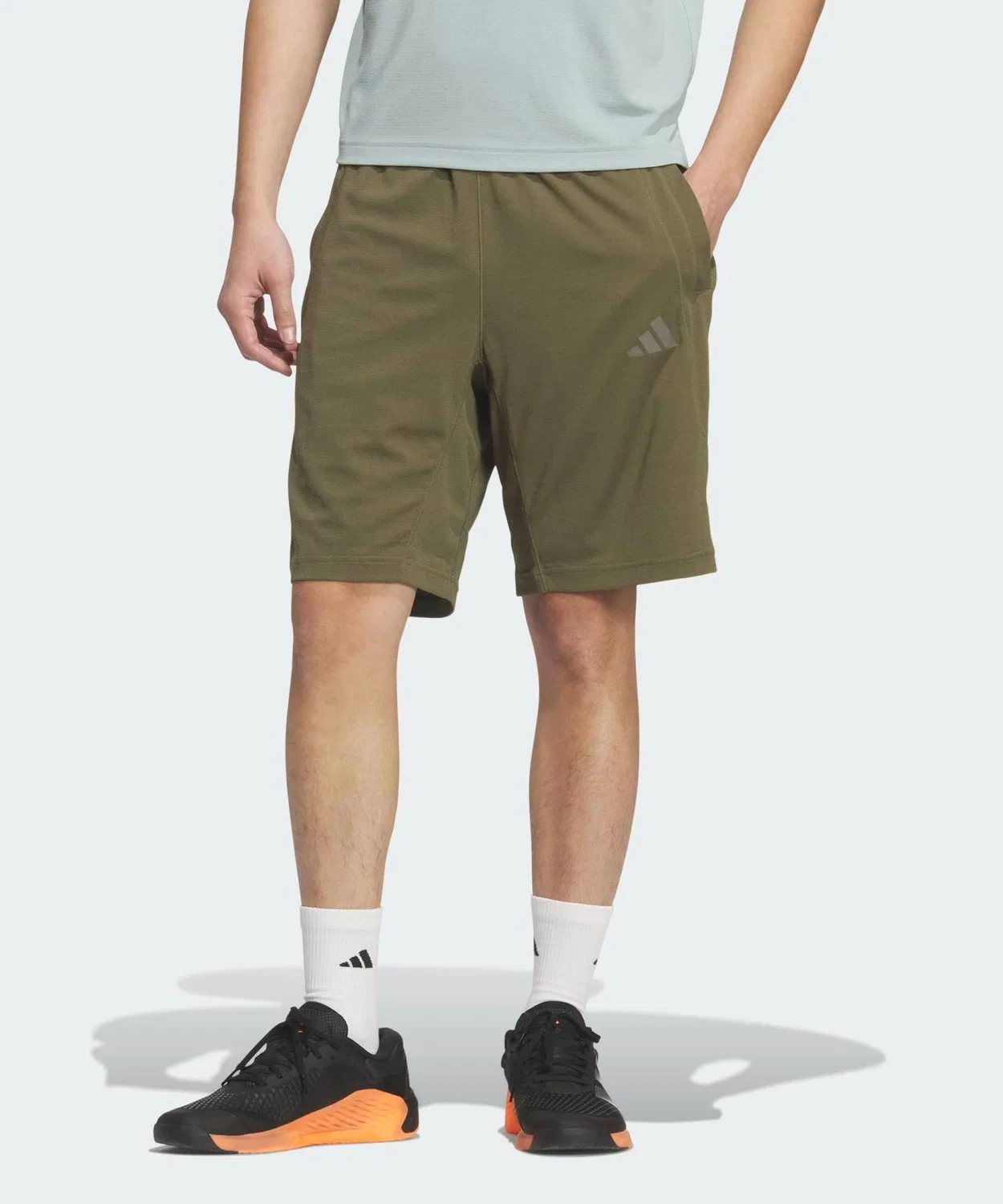 Мужские шорты с длиной по колено Tech Essentials Cool Touch Regular Fit Stealth Slubber 9" Adidas, Khaki