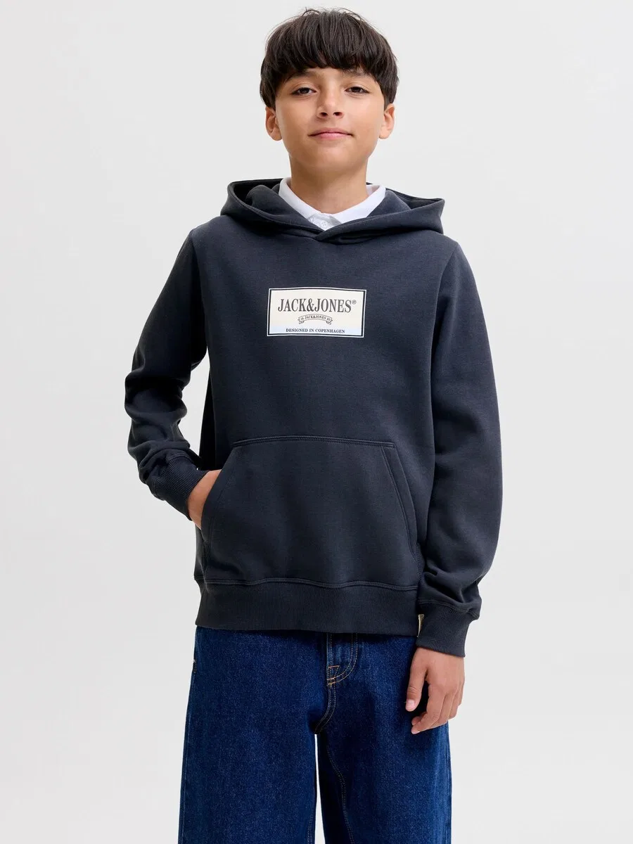 Детская толстовка Jack & Jones Junior 'JORFrederiksberg' темно-синего цвета — фото 2