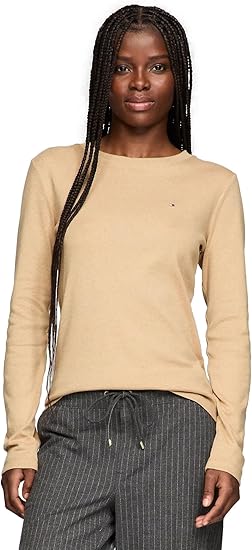 Женский лонгслив с узором пейсли от Tommy Hilfiger, Beige Heather.