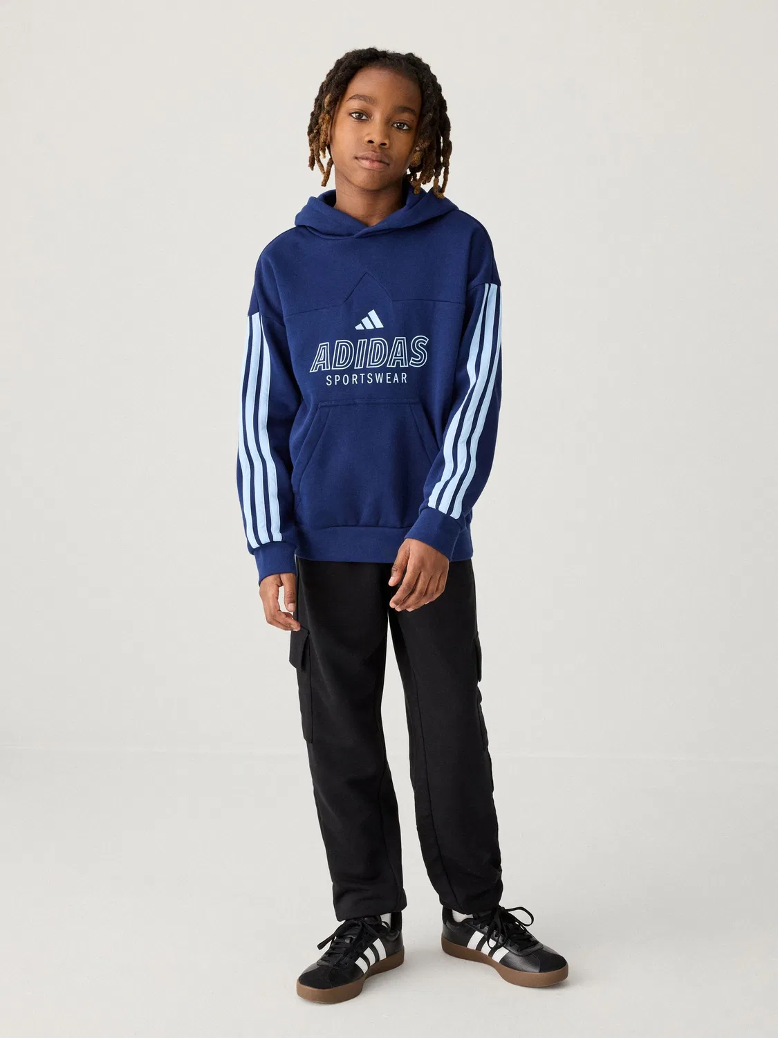 Джоггеры cargo Essentials adidas, черный — фото 4