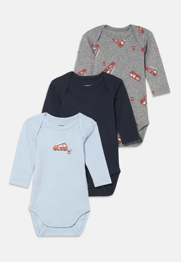 Боди из 100% хлопка Romper 3 pack Name It, серый