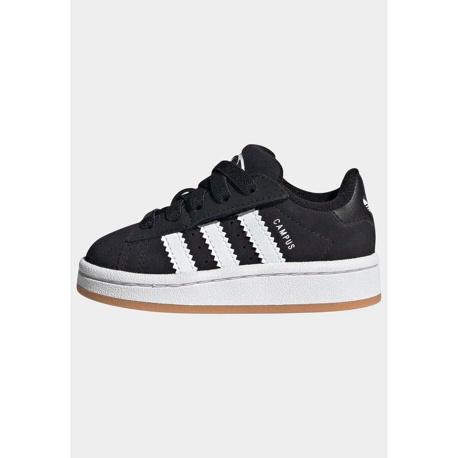 Детские кроссовки с тремя полосками Adidas Originals, Core Black/Ftwr White/Gum 2 — фото 3