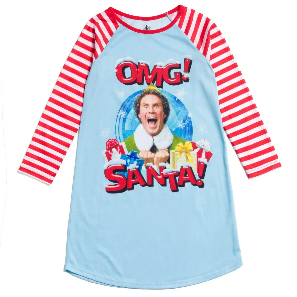 Детская ночная рубашка-платье с длинным рукавом Buddy the Elf Elf, Blue