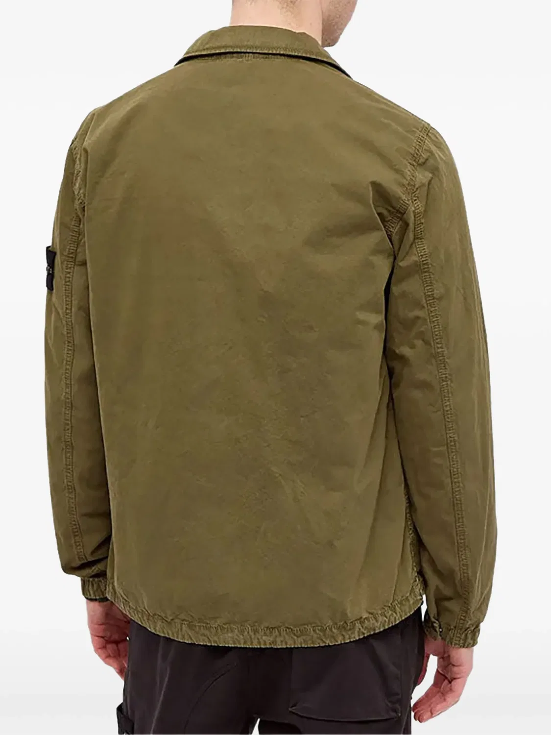 Рубашка-куртка зеленая Stone Island, зеленый — фото 2