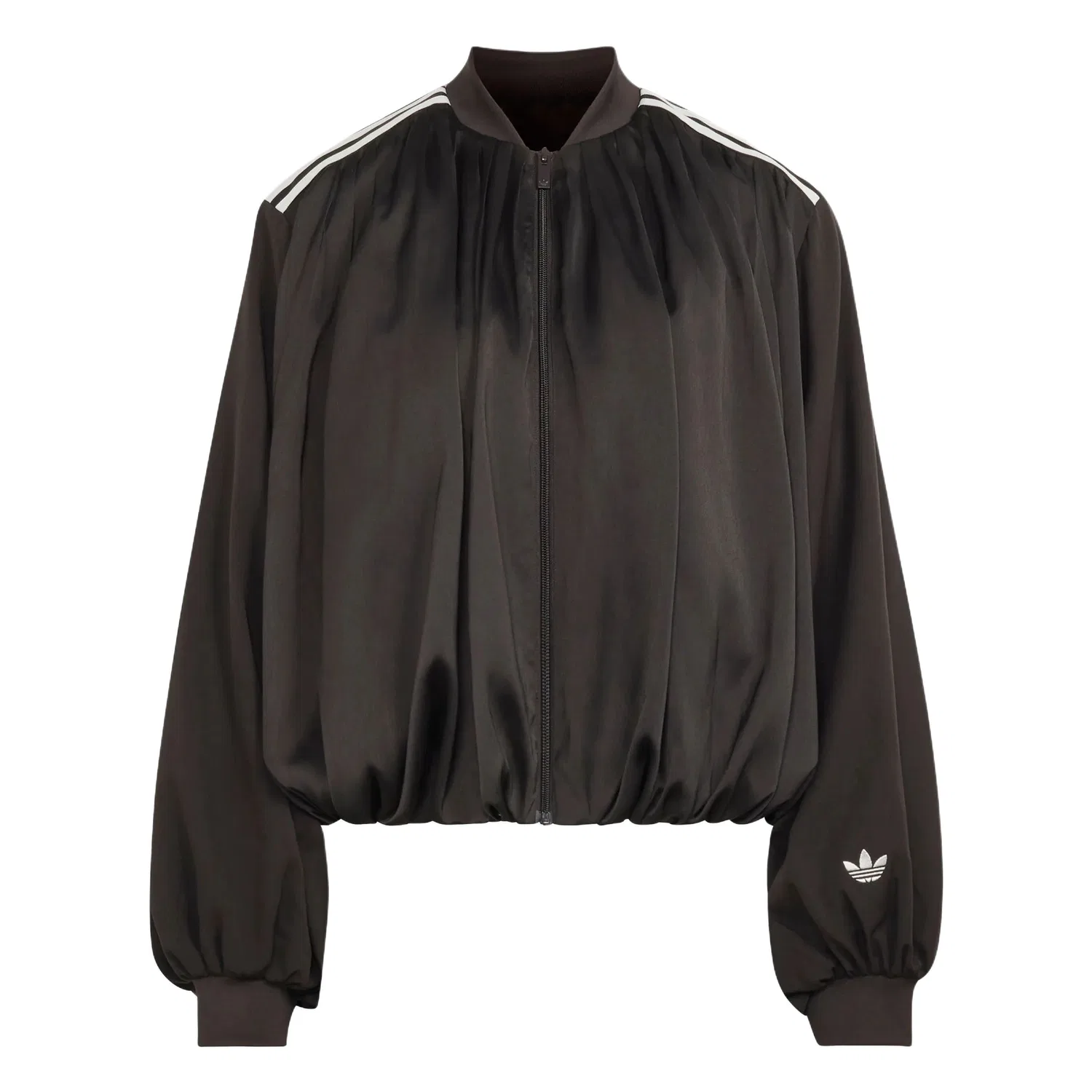 Женская куртка из сатина с принтом Dark Brown Adidas Originals, Dark Brown