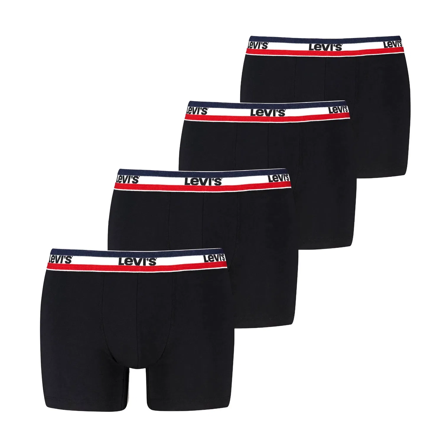 Мужские боксеры 4 шт Levi's, Black