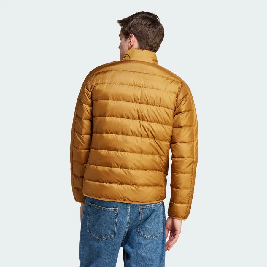 Куртка утепленная с принтом Sportswear Essentials 3-Stripes Light Down adidas, Бронзовый — фото 3