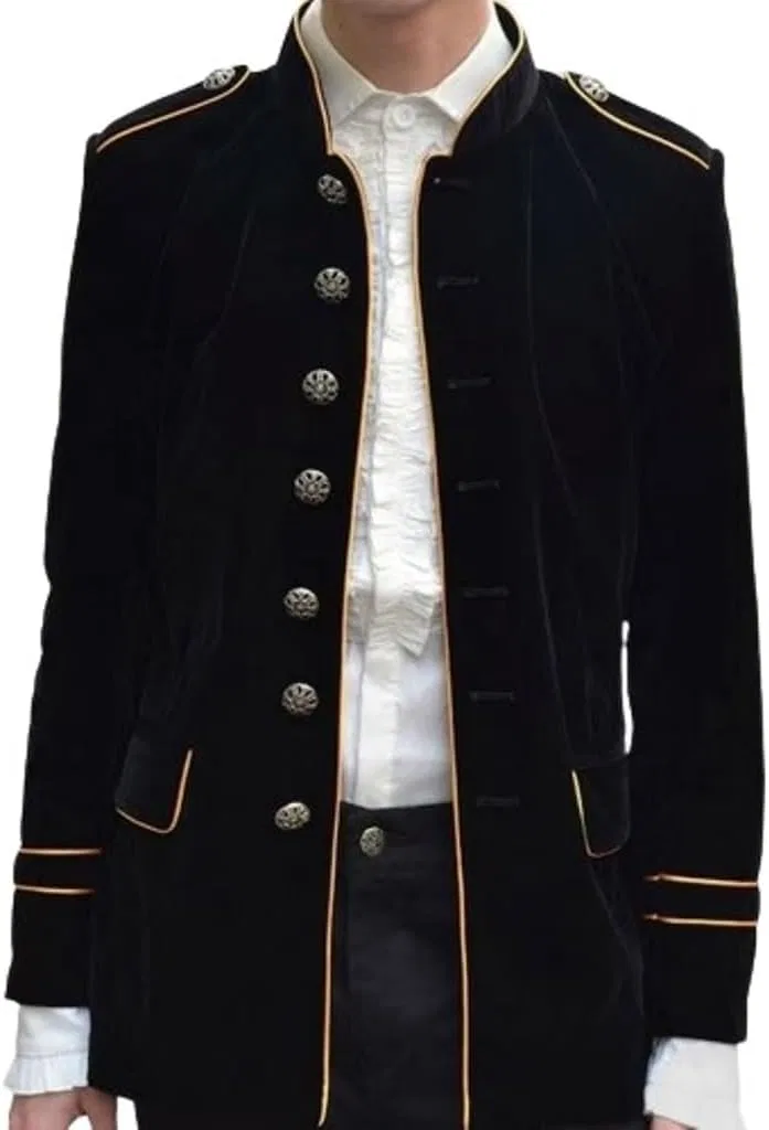 Мужская куртка с желтой окантовкой, Military Style, чёрный
