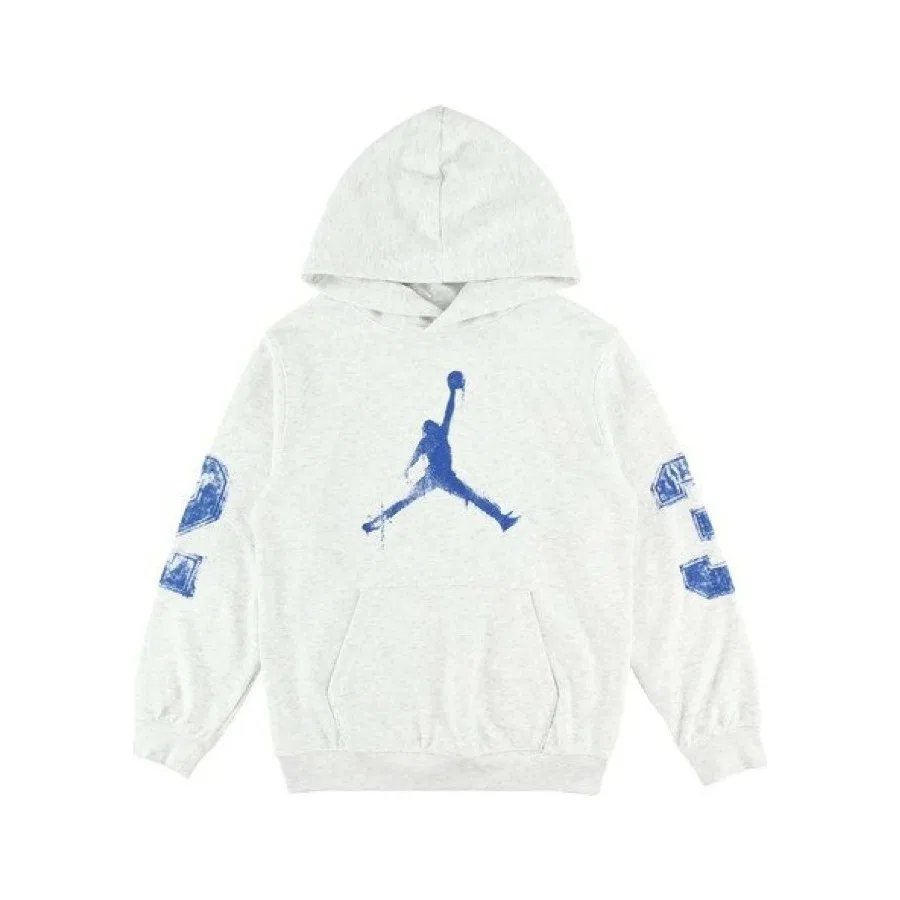 Детский свитшот Nike Jordan JDB MJ MVP HBR JM FT PO, Светло-серый