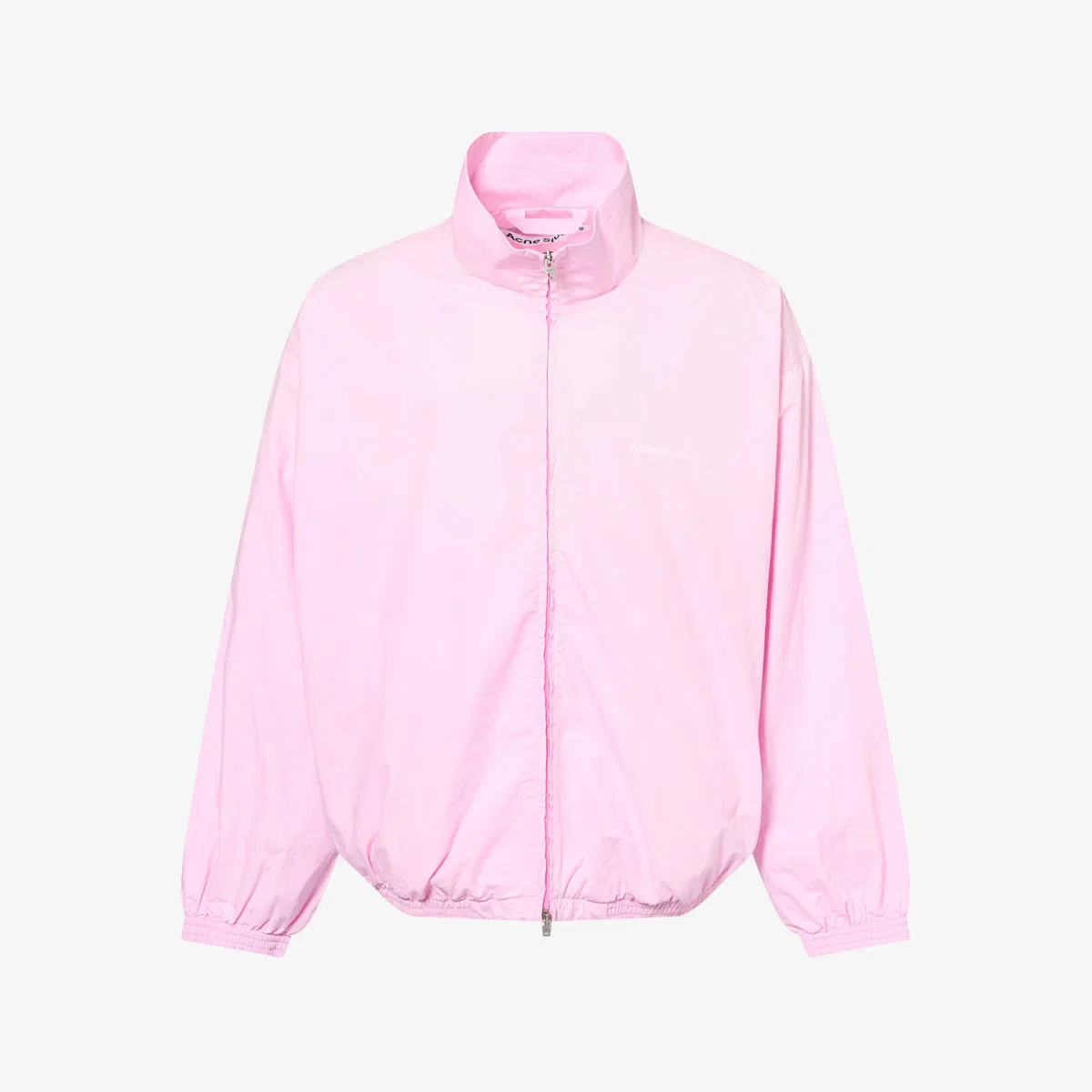 Хлопковая спортивная куртка с логотипом Olando Acne Studios, светло-розовый