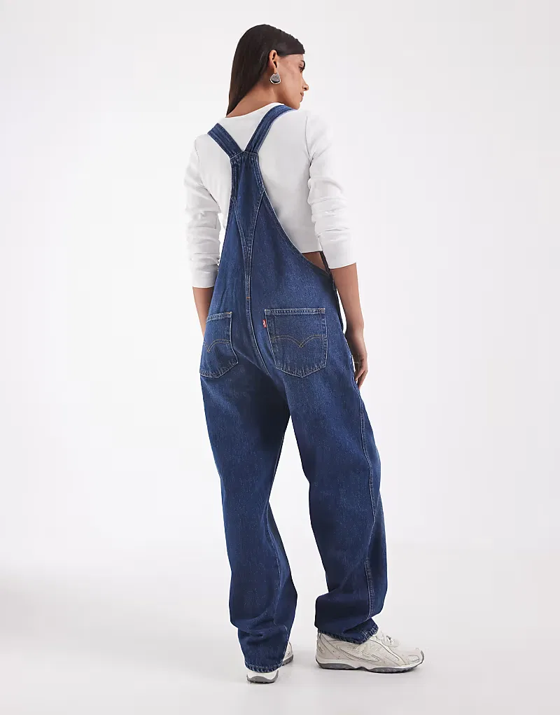 Комбинезон винтажный Levi's, средне-синий — фото 4