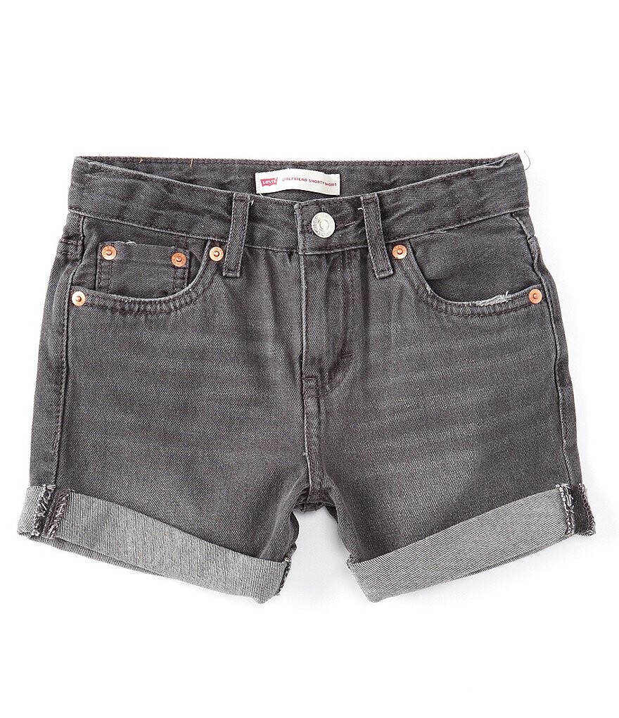 

Джинсовые шорты Levi's Big Girls 7–16 Girlfriend Shorty, синий