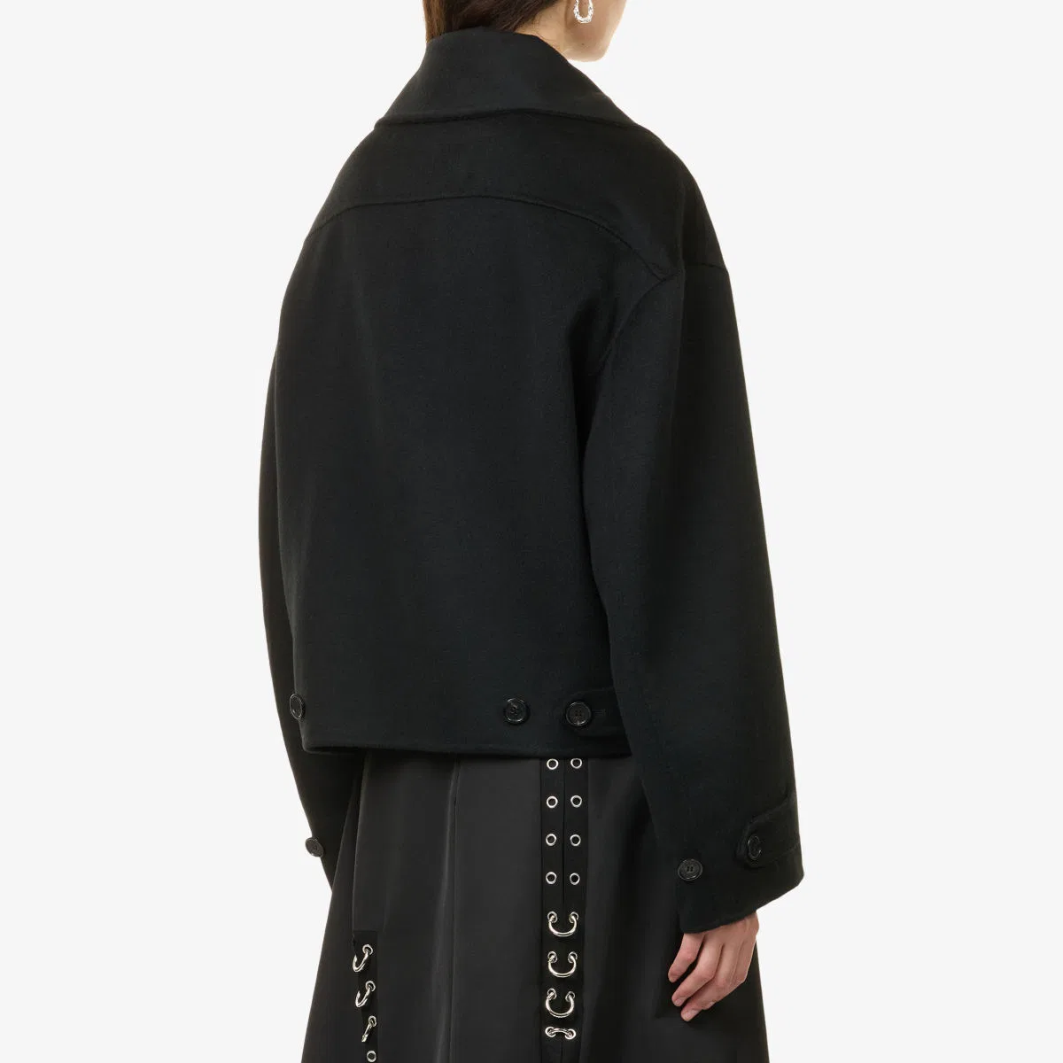 Куртка Olemmy из шерстяной смеси Acne Studios, черный — фото 4