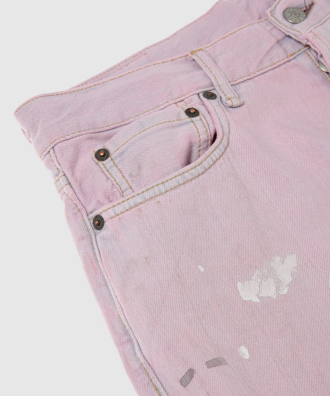 Джинсы свободного кроя с принтом 1981 U Pink Trafalgar Acne Studios, Pink — фото 4