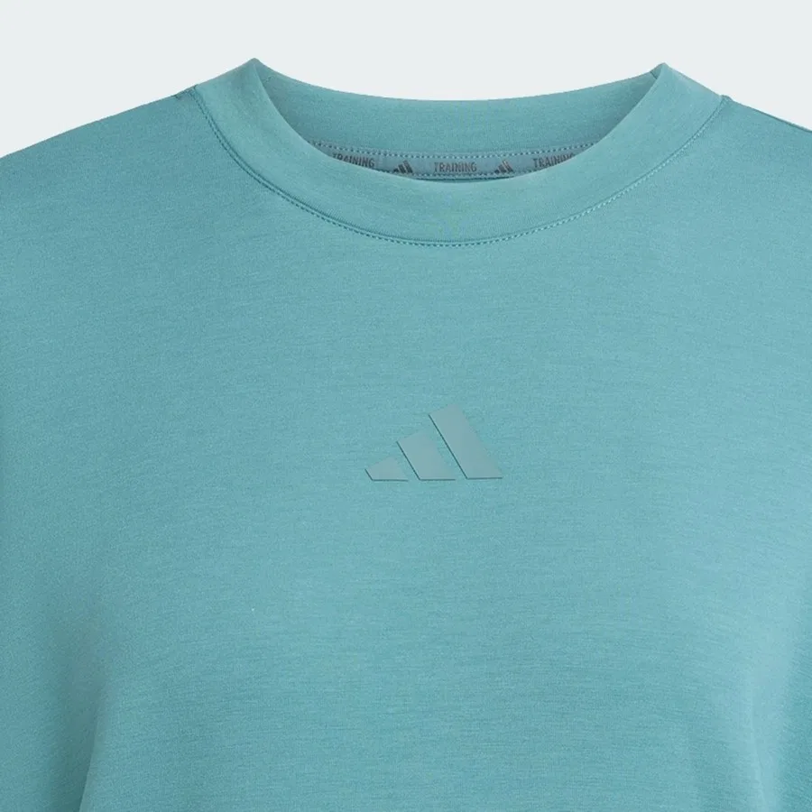 Женский свитшот D4T Knit Crew, adidas, Бирюзовый — фото 3