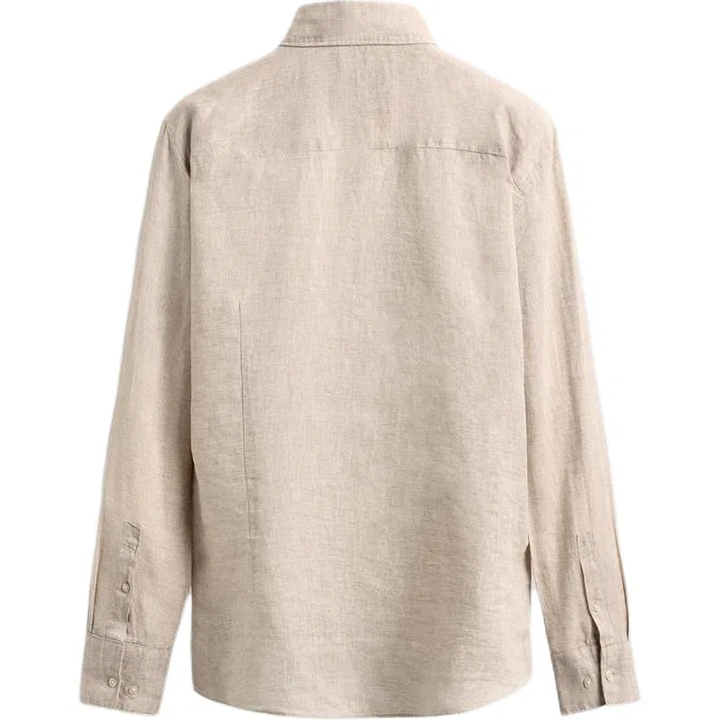 Мужская рубашка Light Beige ZARA — фото 3