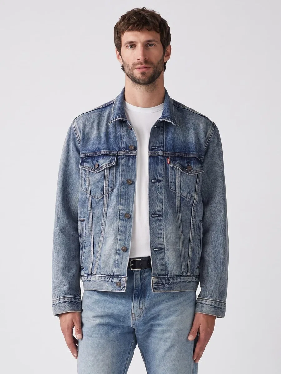 Куртка LEVI'S Between-Season Jacket 'Denim Jeans Blue 72334-0574' в цвете «синий деним»